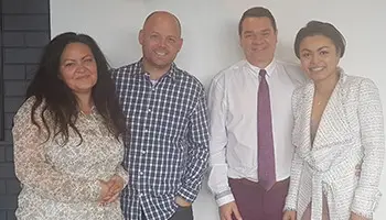 Frikkie and Pao Le Roux with Steve and Tracey Clark